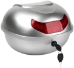 Silver Rear Locking Trunk for Electric Scooters, Mopeds, and Bikes - TRK-154