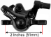Zoom Disc Brake Caliper with Brake Pads BRK-720L-V1 - BRK-720L-V1