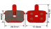 Brake Pad Set for BRK-762 Series Disc Brake Calipers - BRK-762P