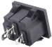 3 Pin 2V1H Press-Fit House Charger Port with 3/16" Terminals - CNX-619