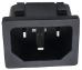 3 Pin 2V1H Press-Fit House Charger Port with 3/16" Terminals - CNX-619