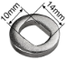 Hub Motor Spacer Washer for 14mm Axle, 2mm Thick - HDW-161-2