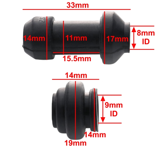 Disc Brake Caliper Slider Pin Rubber Boot Kit for Electric Scooters # ...